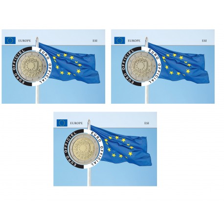 Série complète Drapeau - 19 coincards 2 euros