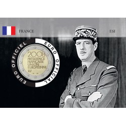 France 2008 DEGAULLE Coincard - Portrait