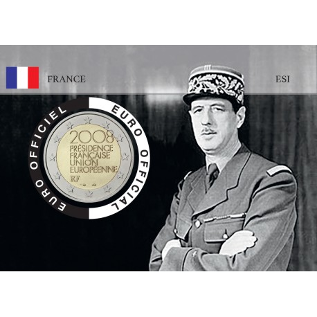 France 2008 DEGAULLE Coincard - Portrait