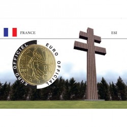 France 2021 50 centimes - coincard Charles de Gaulle-Croix de Lorraine