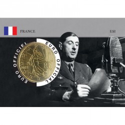 France 2021 50 centimes - coincard Charles de Gaulle-Appel du 18 juin