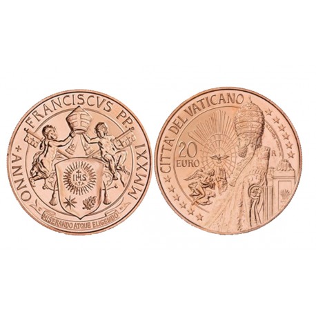 Vatican 2021 - 20 euros cuivre