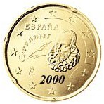 Espagne 20 Cents  2000