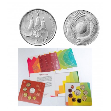 Saint Marin 2021 Biodiversité - Coffret Euro BU 