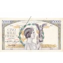 5000 Francs - Victoire ailee - Caissier Principal - 1934-1935 - Belle qualité