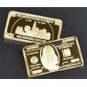 Président Jefferson - Lingot doré or 24 carats Président Jefferson - Lingot doré or 24 carats
