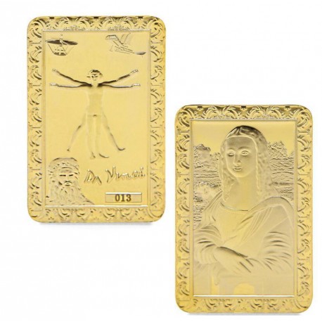La Joconde - Lingot doré or 24 carats
