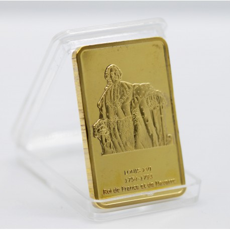 Louis XVI - Lingot doré or 24 carats
