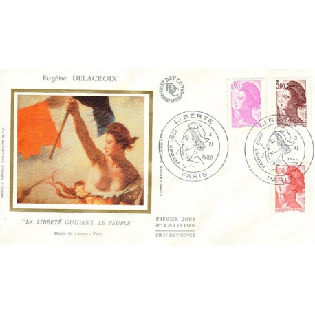 Enveloppe 1er jour - La liberté guidant le peuple