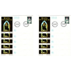 x10 enveloppes 1er jour - Cité du moyen âge