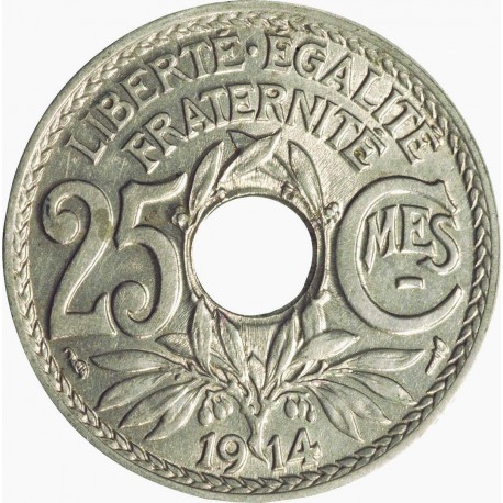 Vingt cinq Centimes LINDAUER Cmes Souligné