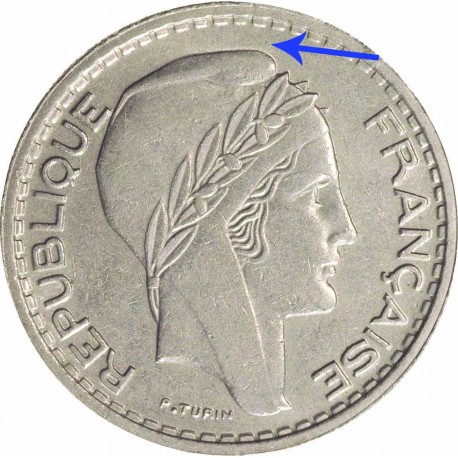Dix Francs TURIN Petite Tête