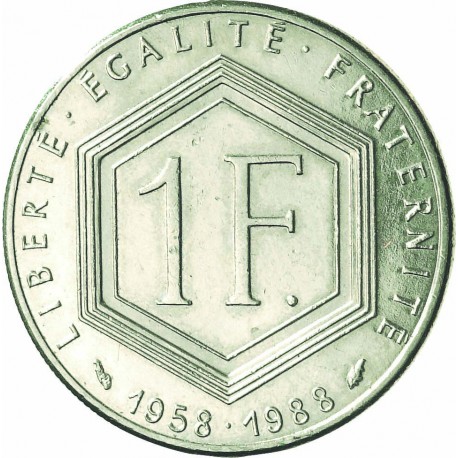 Un Franc DeGaulle Nickel