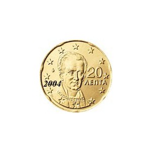 Grece 20 Cents  2004 sans lettre