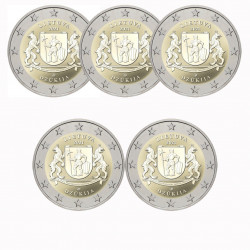 Lituanie 2021 - 5 X 2 euro commémorative Dzukija