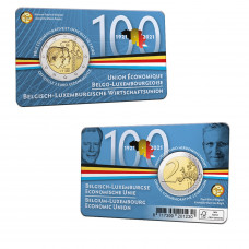Belgique 2021 Coincard - 2 euro commémorative UEBL