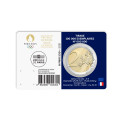 France 2021 - 2 euro commémorative -  coincard "Bleue" "PARIS 2024"
