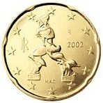 Italie 20 Cents  2002