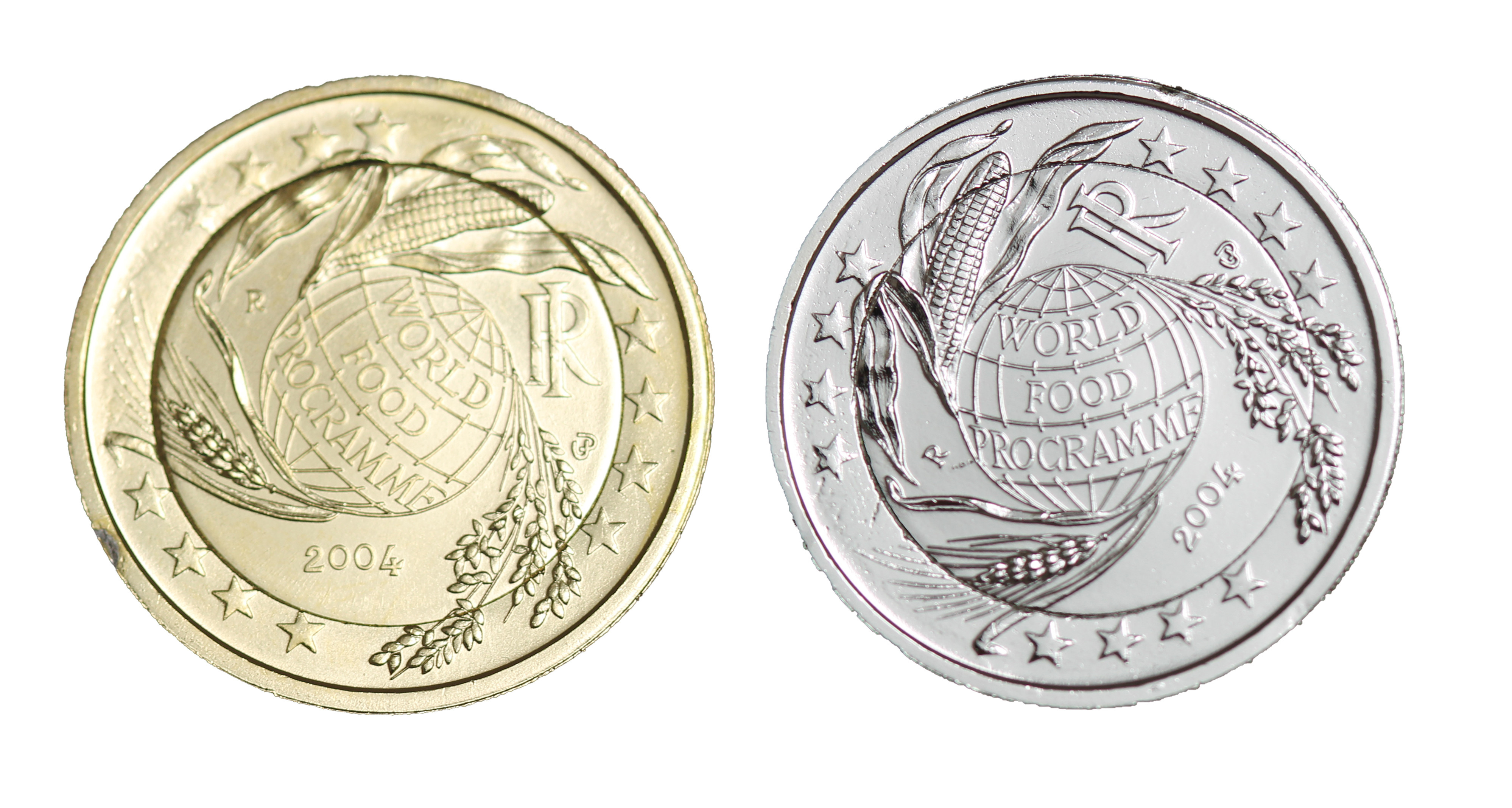 Pièce 2 Euros World Food Programme 2004 Valeur Lot de 2 euros Italie 2004