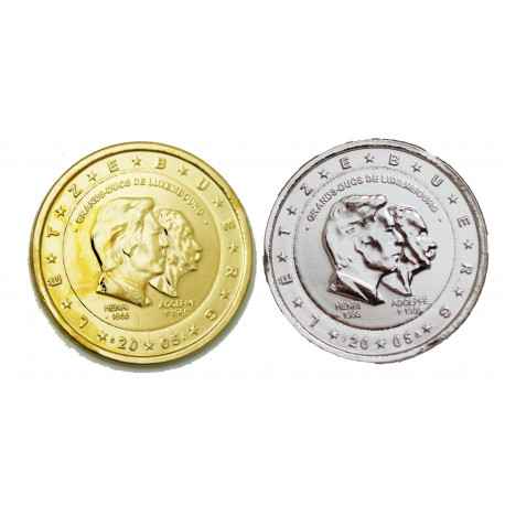 2 euros Luxembourg 2005 Henri dorée+argentée
