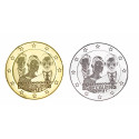 2 euros Luxembourg 2012 dorée+argentée