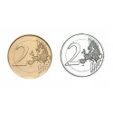 2 euros Luxembourg 2011 Ducs dorée+argentée