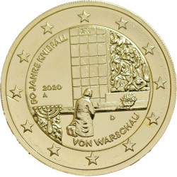 Allemagne 2020 Varsovie - 2 euro dorée à l'or fin 24 carats