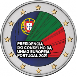 Portugal 2021 Présidence - 2 euro commémorative en couleur