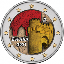 Espagne 2021 Tolede - 2 euro commémorative en couleur
