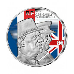 Monnaie de Paris -10 euros Argent– Couples binationaux De Gaulle & Churchill