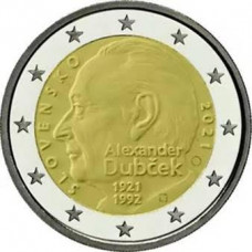 Slovaquie 2021 - 2 euro commémorative - "Alexander Dubcek"