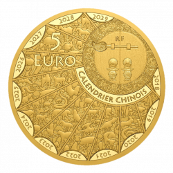 Monnaie de Paris 2022- 5€ OR 999‰ Année du Tigre