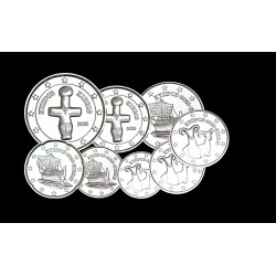 Série euros complète Chypre - Argentée