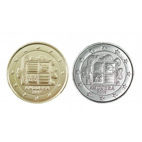 2 euros Andorre dorée + argentée