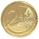 Slovénie 2012 - 2 euro commémorative 10 ans de l'euro dorée à l'or fin 24 carats