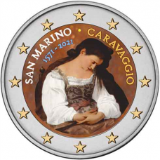 Saint Marin 2021 Caravage - 2 euro commémorative en couleur
