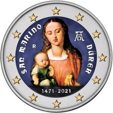 Saint Marin 2021 Dürer - 2 euro commémorative en couleur