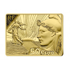 FRANCE 2022- 50€ Semeuse Or -20 ans de l'euro