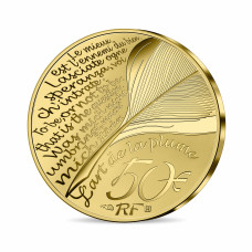 Monnaie de Paris 2022- 50€ OR ¼ Oz BE Molière 