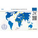 2 euros Allemagne 2022 + carte commémorative Thüringen - CHÂTEAU DE LA WARTBOURG