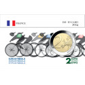 France 2021 Jeux Olympiques 2024 - Cyclisme - Carte commémorative