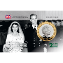 United Kingdom Reine Elisabeth - Carte commémorative