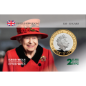 United Kingdom Reine Elisabeth - Carte commémorative