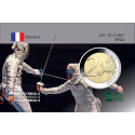 France 2021 Jeux Olympiques 2024 - Escrime - Carte commémorative