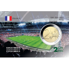 France 2021 Jeux Olympiques 2024 - Football - Carte commémorative