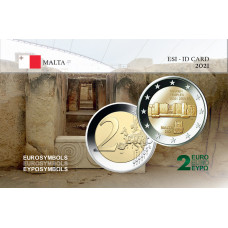 Malte 2021 Temples Tarxien - Carte commémorative