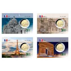 Paris série complète - Carte commémorative ESI