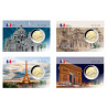Paris série complète - Carte commémorative