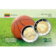 Lituanie 2022 Basket - Carte commémorative