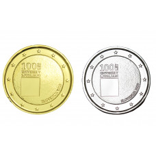 2 euros Slovénie 2019  - 100 ans dorée+argentée